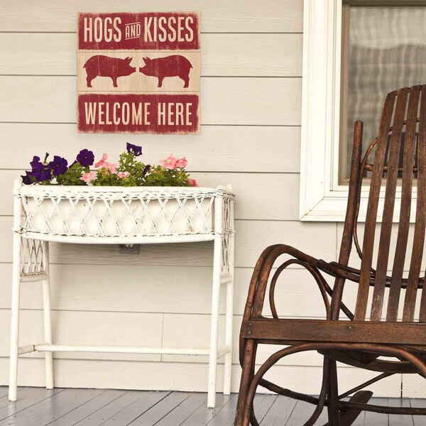 Hogs And Kisses Wood Wall Decor Open Road Brands ShopORB